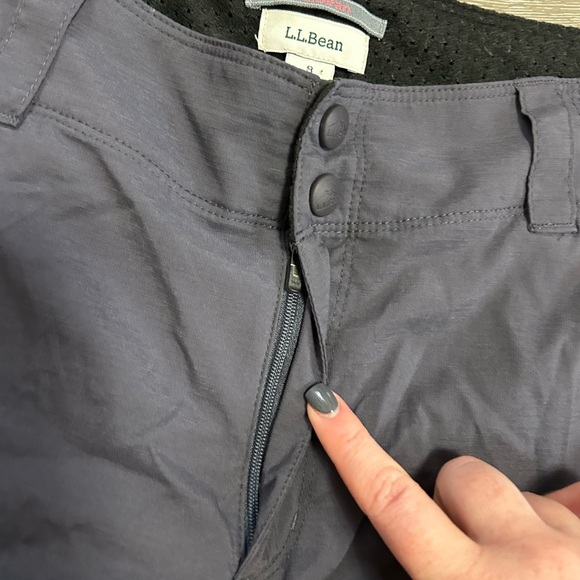 L.L. Bean Women's Vista Trekking Pants, Mid-Rise Straight-Leg Gray Size 8 Reg - Picture 6 of 14